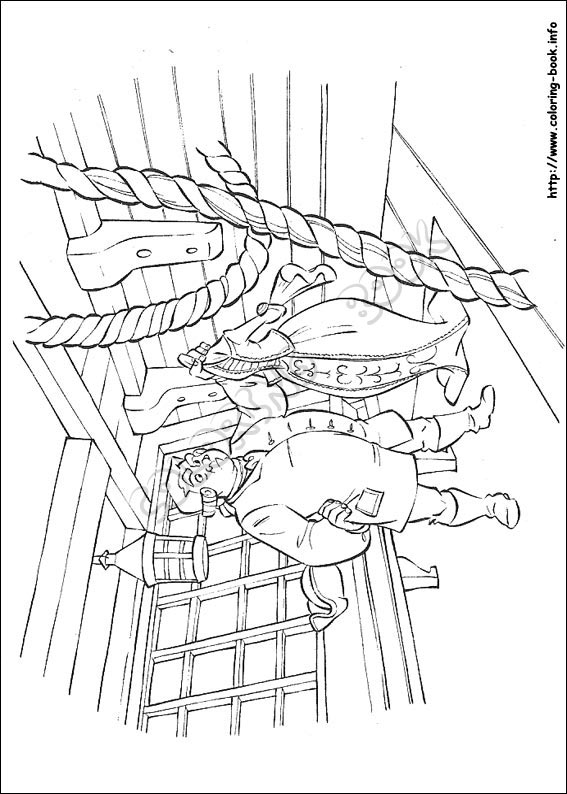 Pirates of the Caribbean coloring picture